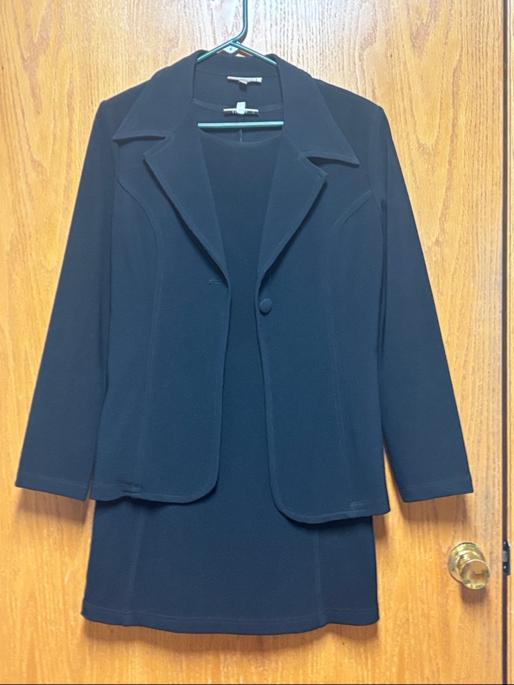 Rampage Black Tailored Open-Front Blazer